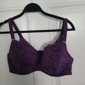 Torrid Curve 44D Purple Lace Bra